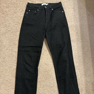 & Other Stories Favorite Cut Crop Black Jeans Size 28 (Kate Middleton’s denim)